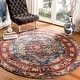 preview thumbnail 5 of 20, SAFAVIEH Bijar Albertine Traditional Oriental Distressed Rug 3' Round - Brown/Royal - Round