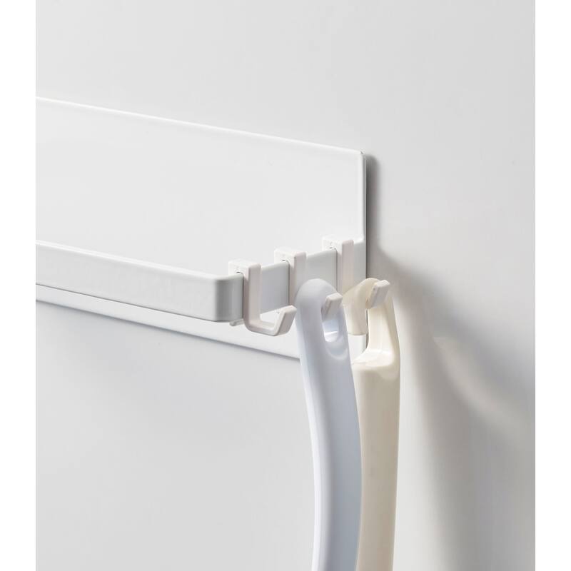 Yamazaki Home Magnetic Clothes Hanger Organizer, Steel, Holds 8.25 lbs - L 3.35 x W 2.36 x H 18.11 inches