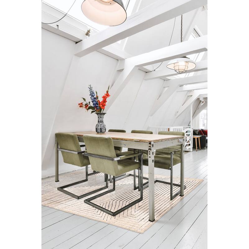 ECARPETGALLERY Hand-knotted Tangier Ivory Wool Rug - 5'9 x 7'9