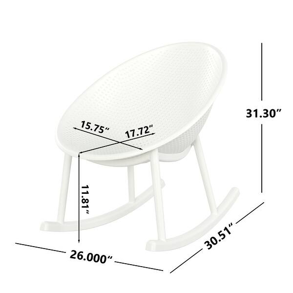 Christopher Knight Home Indoor/Outdoor Polypropylene Plastic Rocking ...