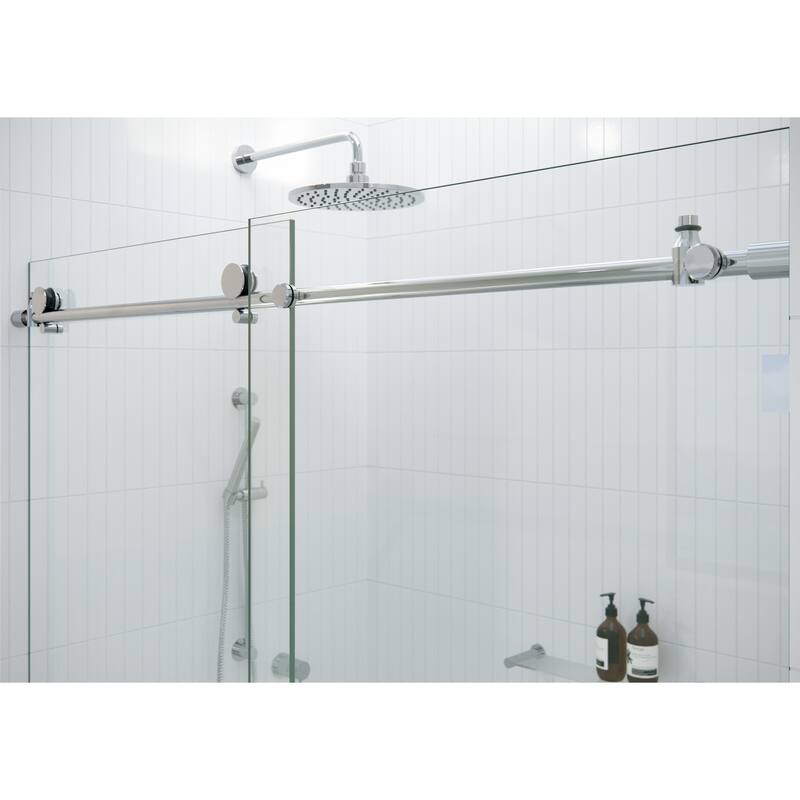Glass Warehouse 48 in. - 52 in. x 78 in. Frameless Sliding Shower Door