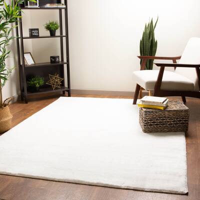 Heavenly Faux Rabbit Fur Area Rug - Soft & Plush Pile