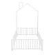 preview thumbnail 6 of 17, Twin Size Metal House Platform Bed with Guardrail and Chimney