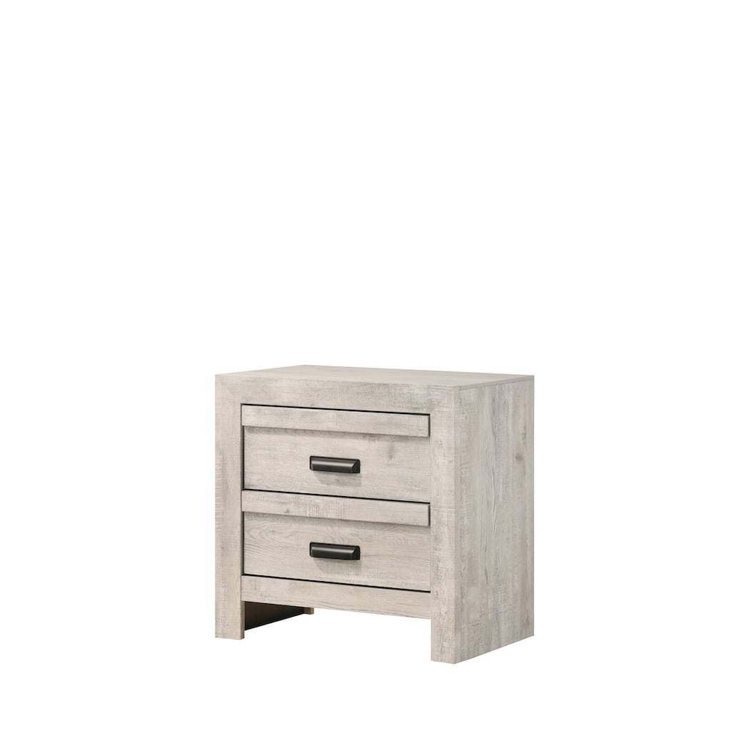 Beige Nightstand with Stain Resistant Top