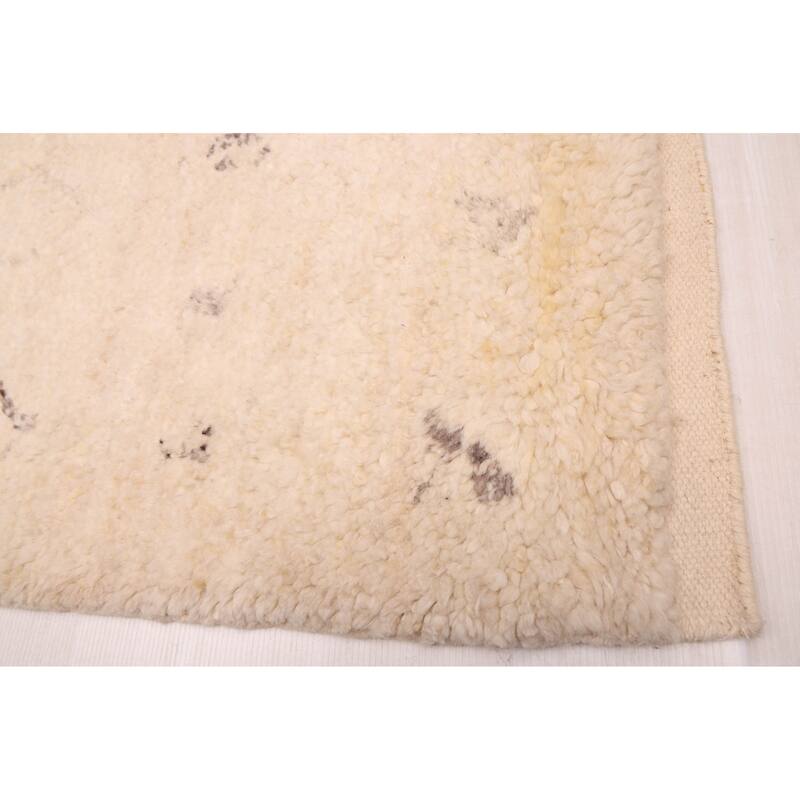 ECARPETGALLERY Hand-knotted Looma Cream Wool Rug - 8'3 x 10'3
