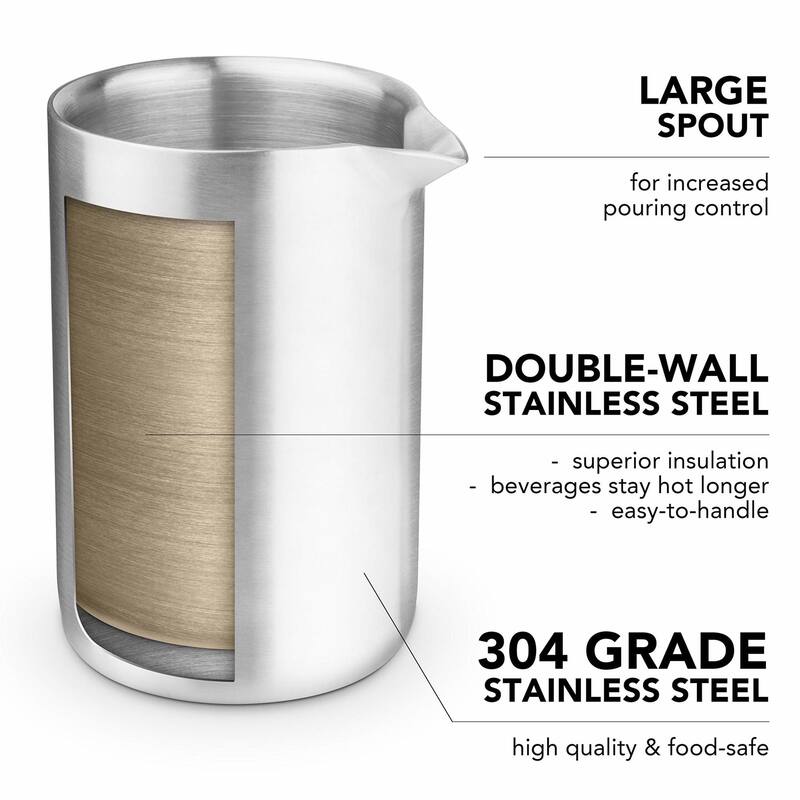 Final Touch Double-Wall Frothing Pitcher - 17 oz