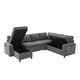 preview thumbnail 6 of 29, U-Shaped Convertible Sectional Sofa Bed with Storage Chaise by Harper&Bright Designs