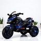 preview thumbnail 39 of 58, 12V Kids Electric Ride-On Motorcycle with Manual Throttle, LED Wheel Lights, Bluetooth Music- Battery Powered Motorbike dark blue