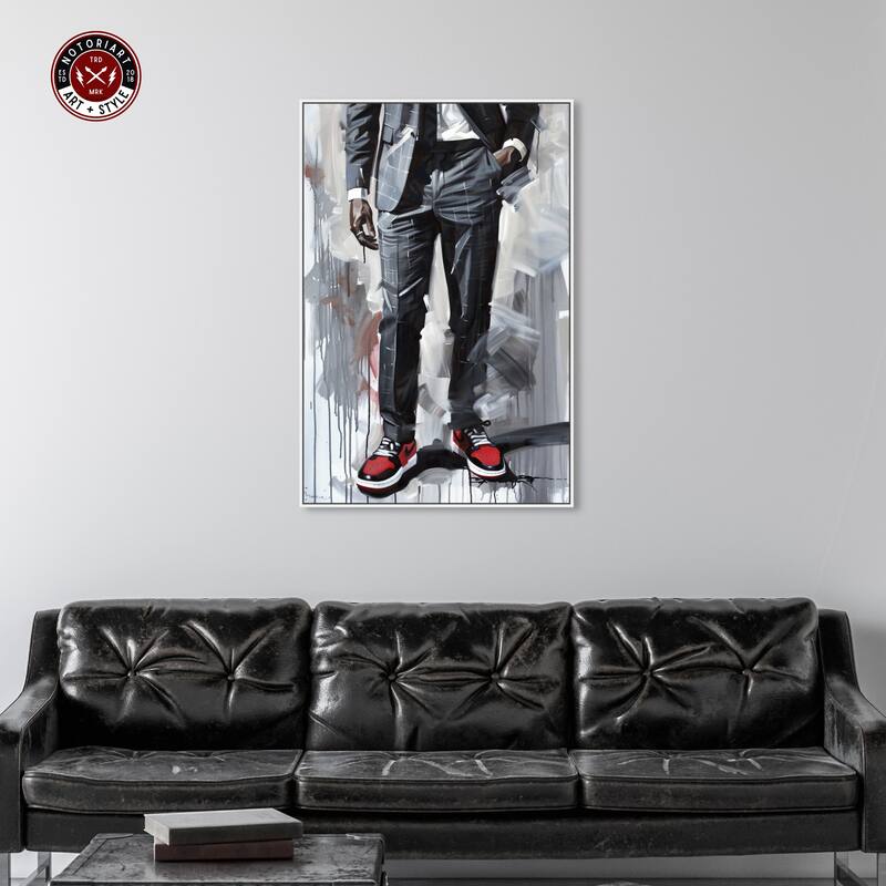 Notoriart Man Of Style Ii Framed Men Style 1 Piece Canvas Wall Art