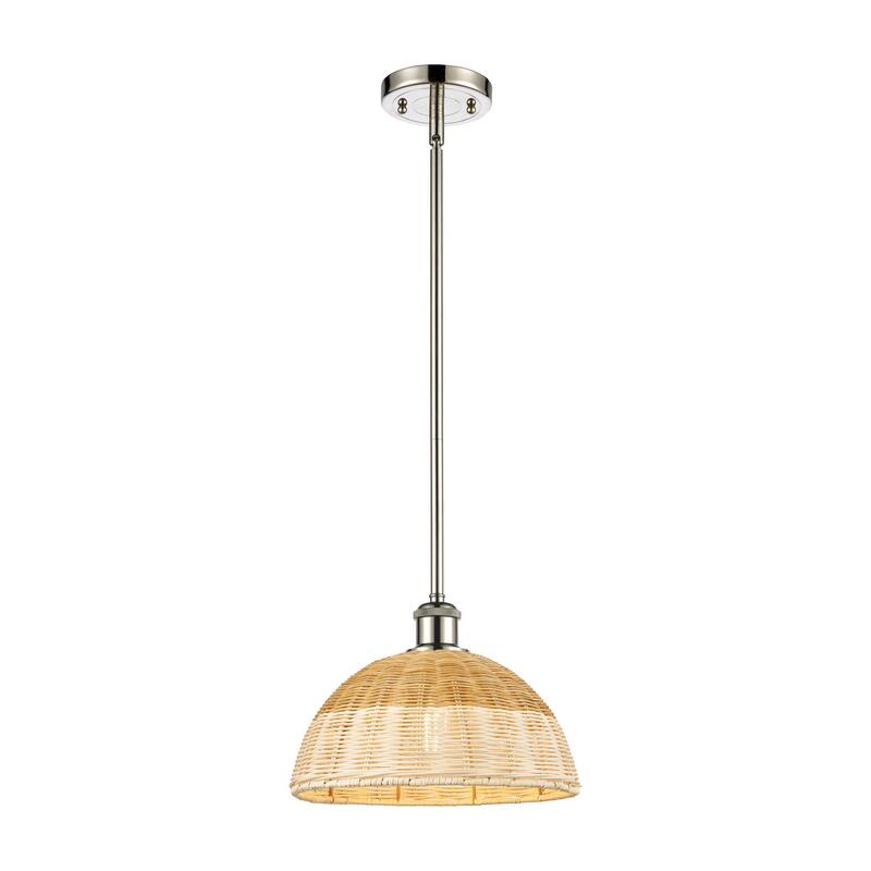 Innovations Lighting Endless Possibilities Ballston - Bristol Natural II - 1 Light 12" Stem Hung Mini Pendant - Polished Nickel