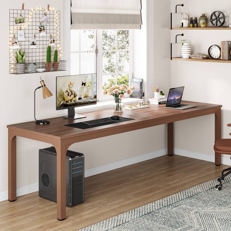 78.74 inch Extra Long 2 Person Double Computer Desk for Home Office