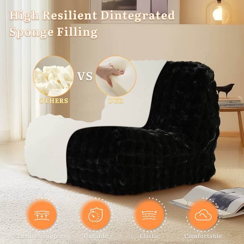 XIZZI Bean Bag Chair for Living Room Soft Plush Lounge Seating