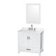 Option White / White Quartz Top / Brushed Chrome Hardware