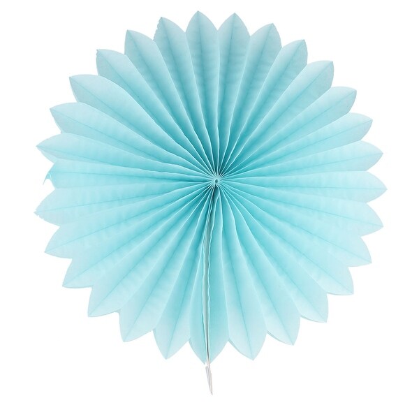 Paper Blossom Fan Flower Blue for Party Birthday Festival Wedding Home Decor