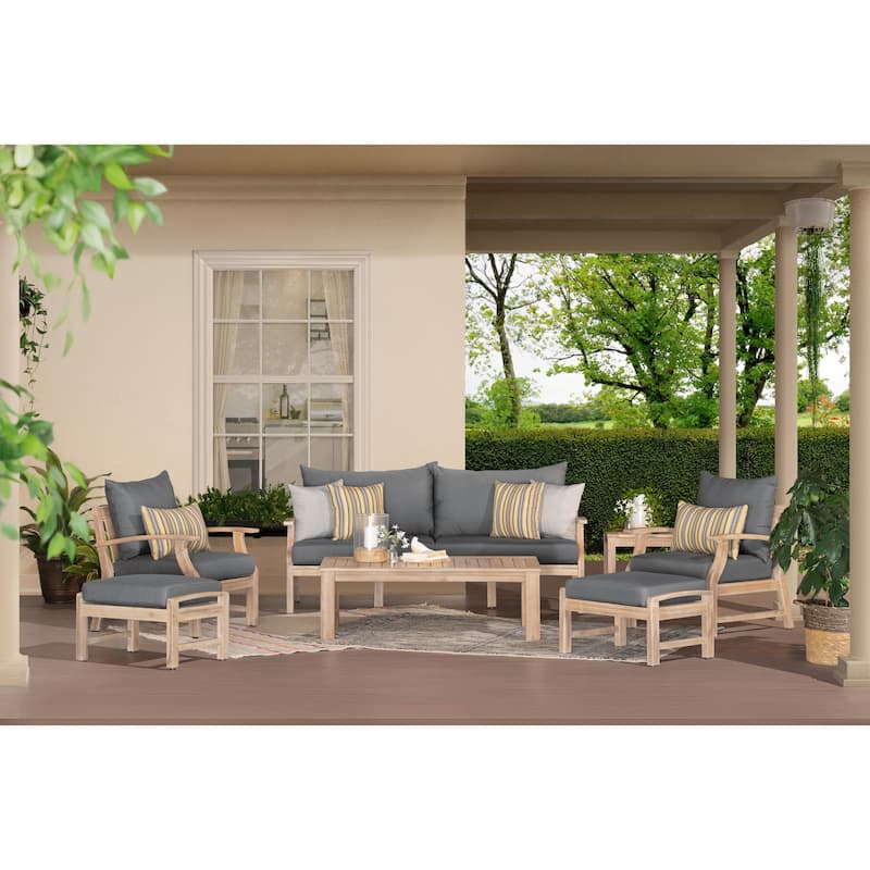 Kooper 4 Piece Sunbrella Outdoor Patio Sofa & Club Chair Set