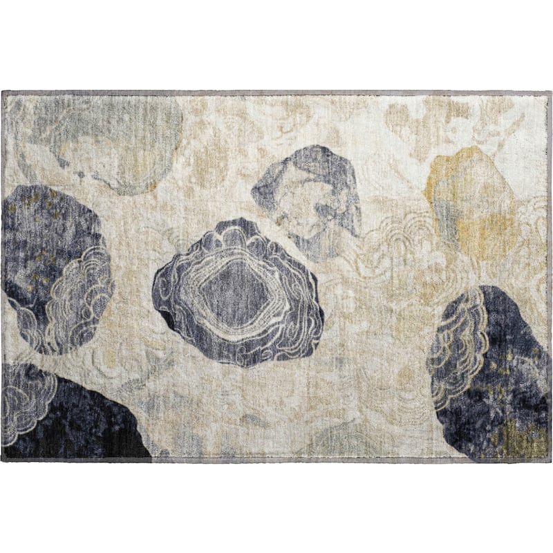 Premium Washable Super Soft Abstract Imprints Mayfield Rug