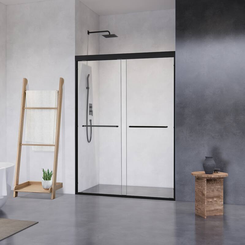 Altair Ennis By Pass Framed Shower Door in Polished Chrome Finish with Clear Glass