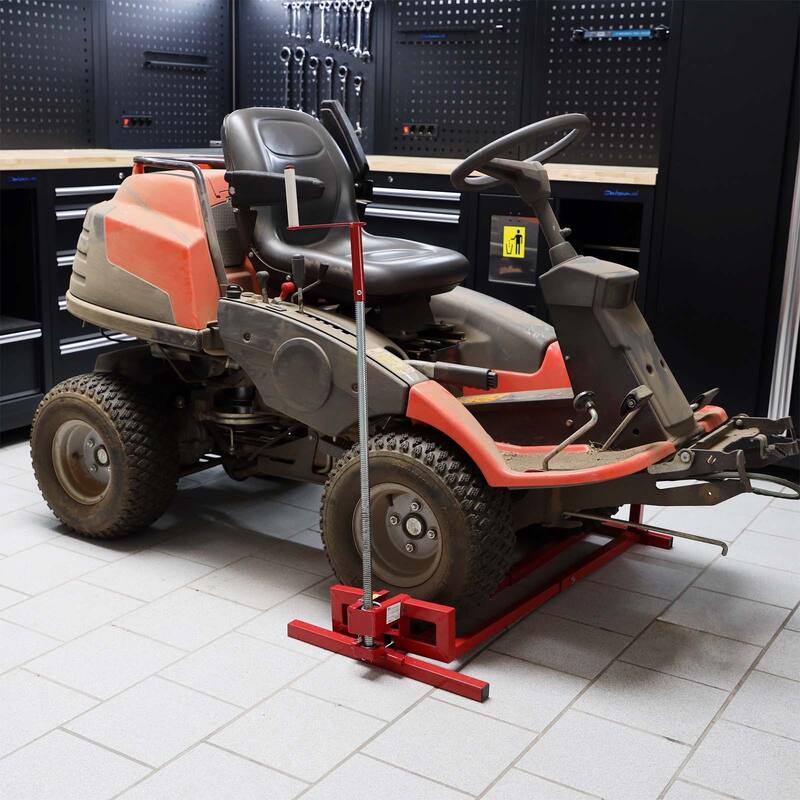 Easy Lawn Mower Lift for Riding Tractors, 800 Lbs Capacity Lawn Tractor Lifter, Cleaning Aid, Universal, Adjustable