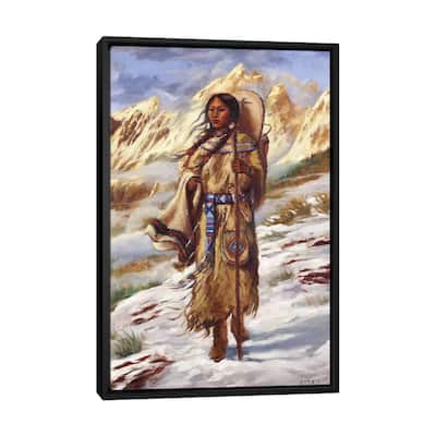 iCanvas "Sacajawea" by David Joaquin Framed Canvas Print