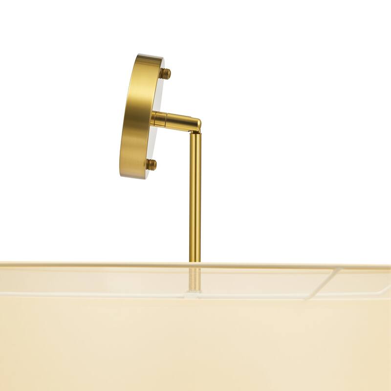 CO-Z 3-Light Antique Bronze Double Drum Pendant Chandelier