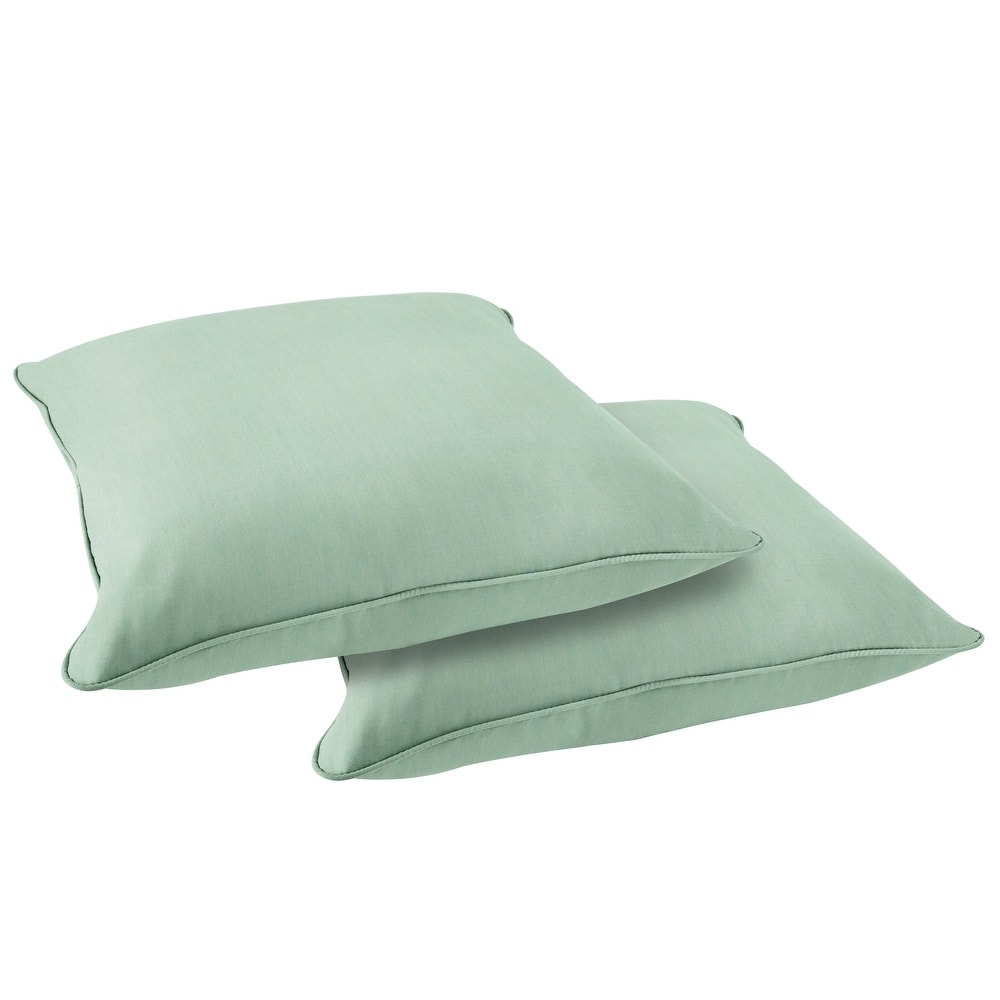 Sorra Home Sunbrella Outdoor Corded Floor Pillow Set of 2