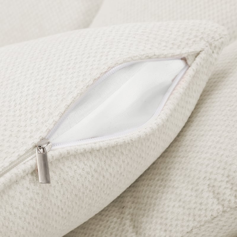 Upholstered Swivel Accent Chair Barrel Armchair Metal Frame with Pillows Living Room Chair