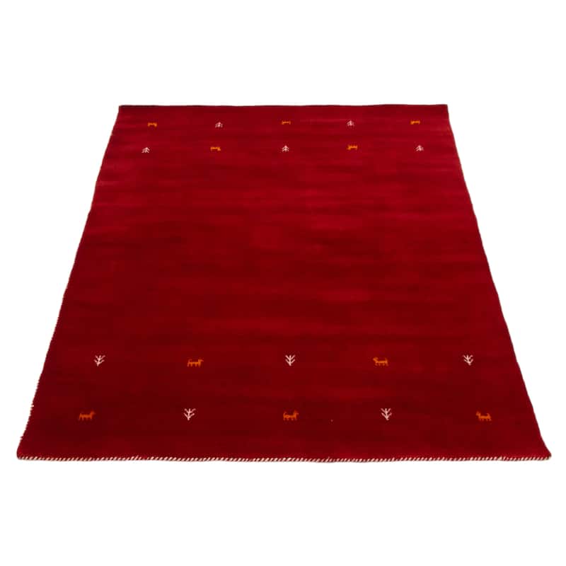 Kashkuli Gabbeh Red Rug 5'2" x 7'6" - 5'2 x 7'6