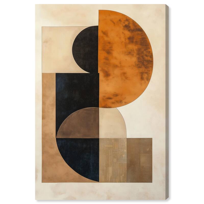 Divided Circle II Canvas by Art Remedy, Gallery Wrapped - 10" x 15"