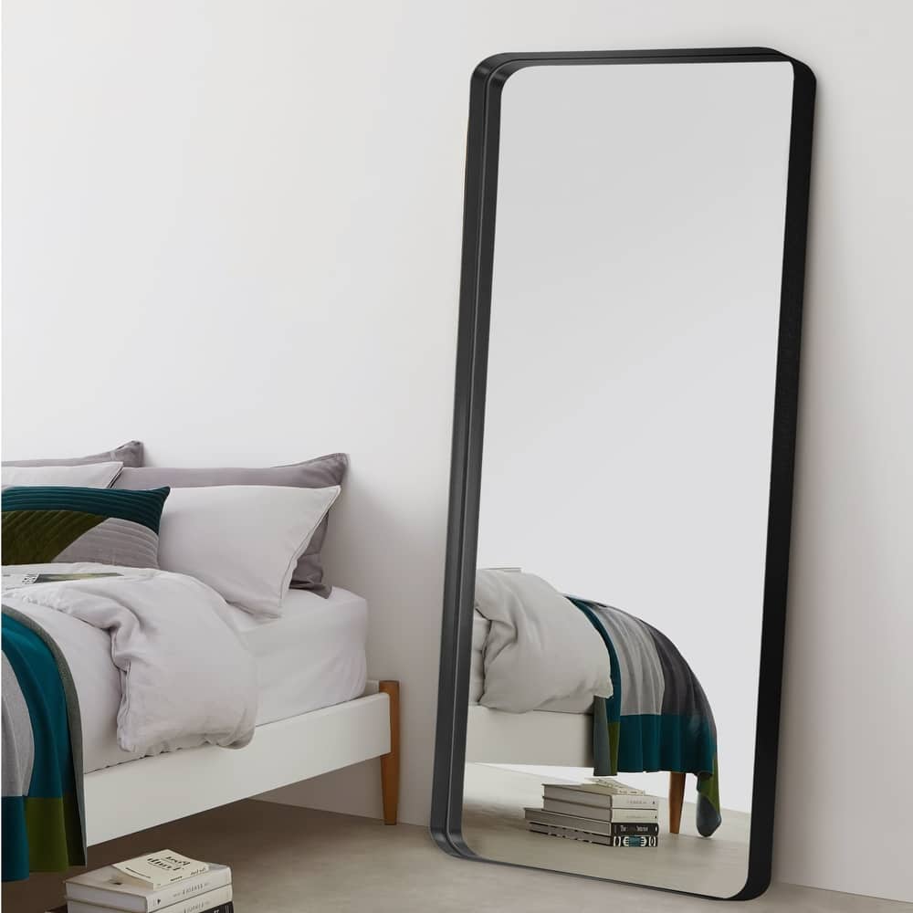 Modern Aluminum Alloy Wall-mounted Rectangular/Arched Deep Mirror