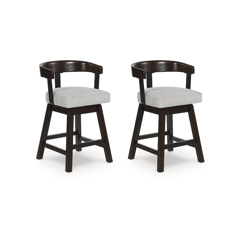 Signature Design by Ashley Ralene Counter Height Bar Stool (Set of 2) - 20"W x 20"D x 34"H