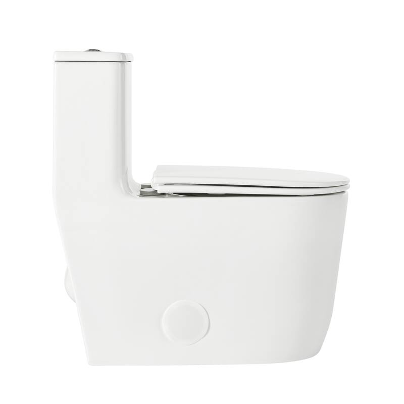 Nice One-Piece Elongated Toilet Dual-Flush 1.1/1.6 Gpf - 26.8" x 14.2" 27.6"