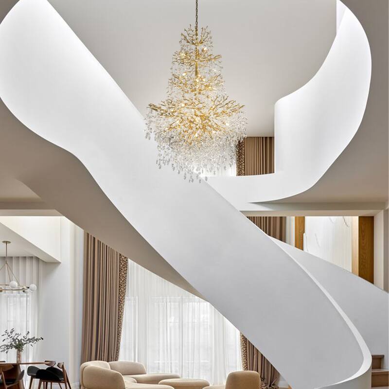 KAYLA 39.3-90.5in HorseshoeMountain ShapeChandelier