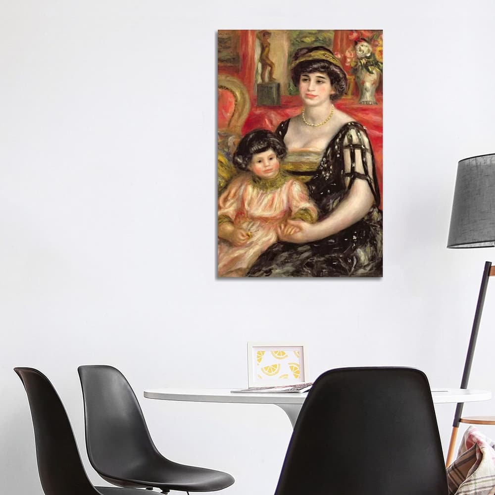 iCanvas "Madame Josse Bernheim-Jeune and her Son Henry, 1910" by Pierre-Auguste Renoir Canvas Print