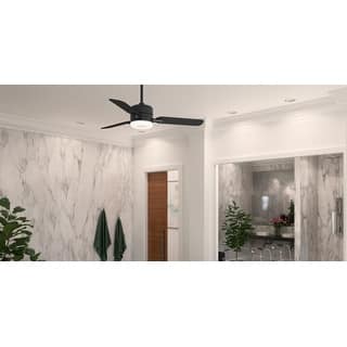 Casablanca 54" Paume Outdoor Ceiling Fan with LED Light Kit and Wall Control - Coastal - DAMP RATED!