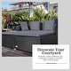 preview thumbnail 53 of 66, Costway Outdoor Patio Rattan Daybed Pillows Cushioned Sofa Furniture - See details