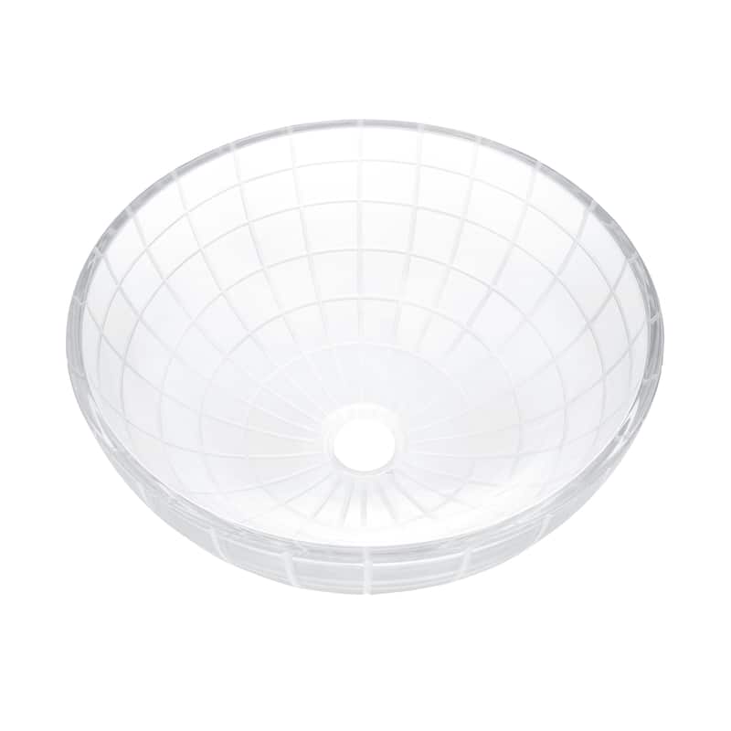 Tours 16.5" Round Glass Vessel Sink - 15.75" x 15.75" 6.3"