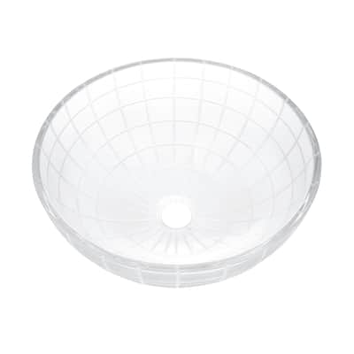 Tours 16.5" Round Glass Vessel Sink - 15.75" x 15.75" 6.3"
