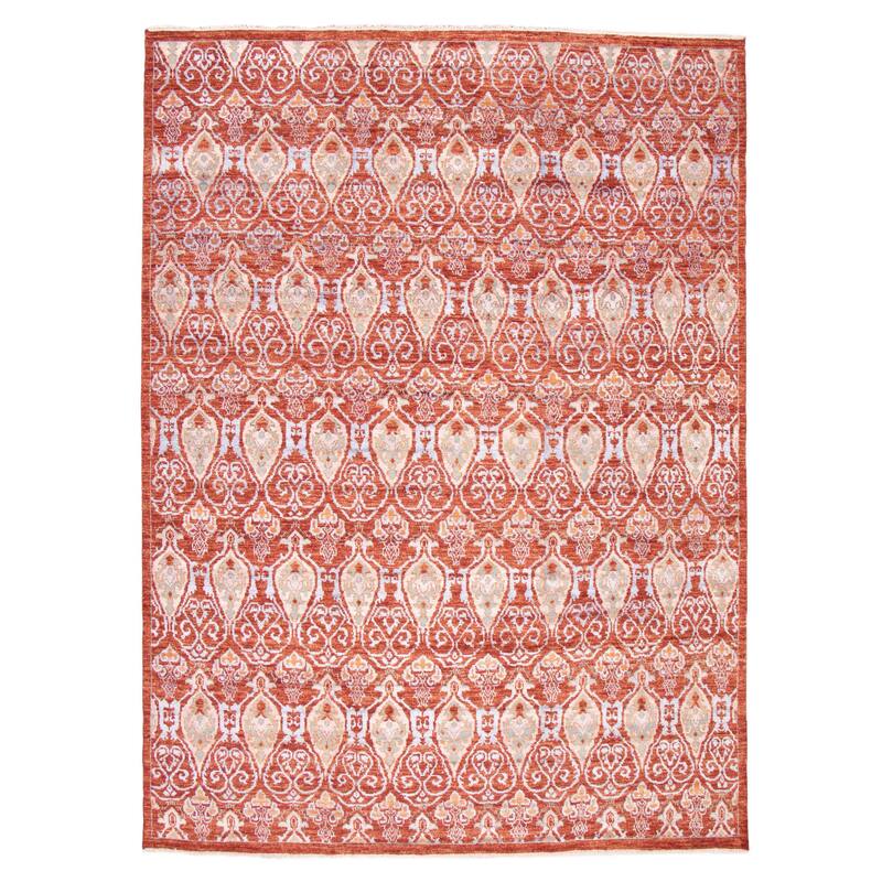 ECARPETGALLERY Hand-knotted Mystique Dark Copper Wool Rug - 10'0 x 13'8