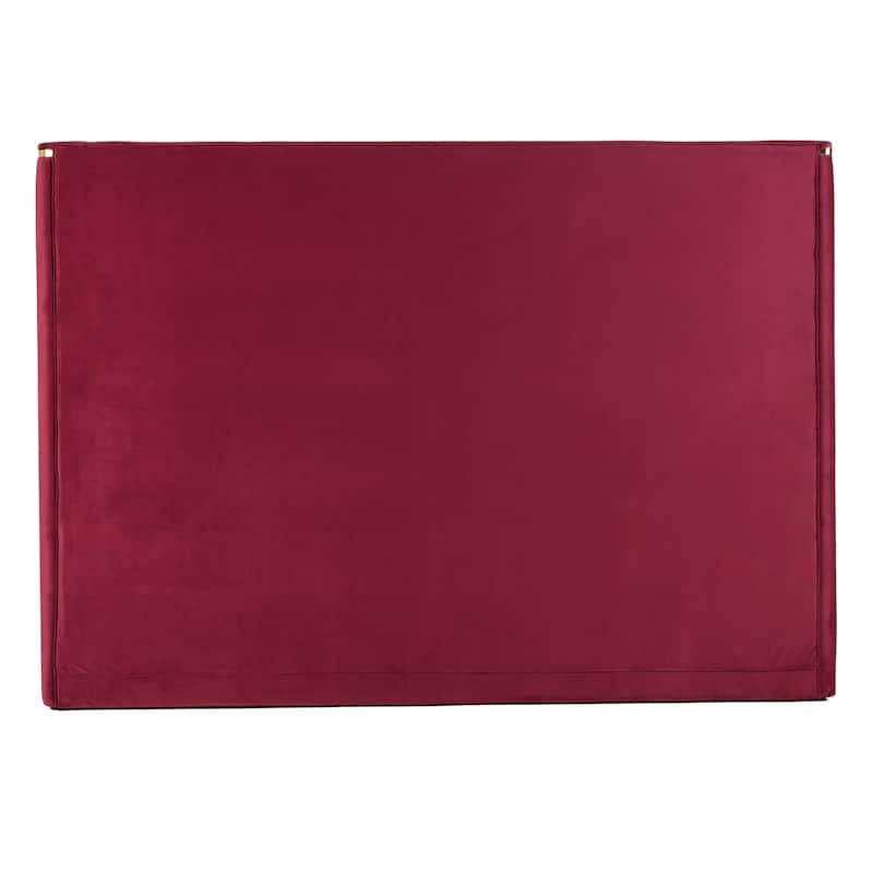 Modrest Janet Modern Red Velvet & Gold Bed