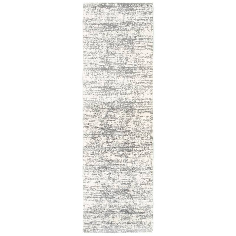 Style Haven Pilo Ivory and Taupe Distressed Area Rug - 2' 3" x 7' 6" - Cream/Grey - Runner/Rectangle