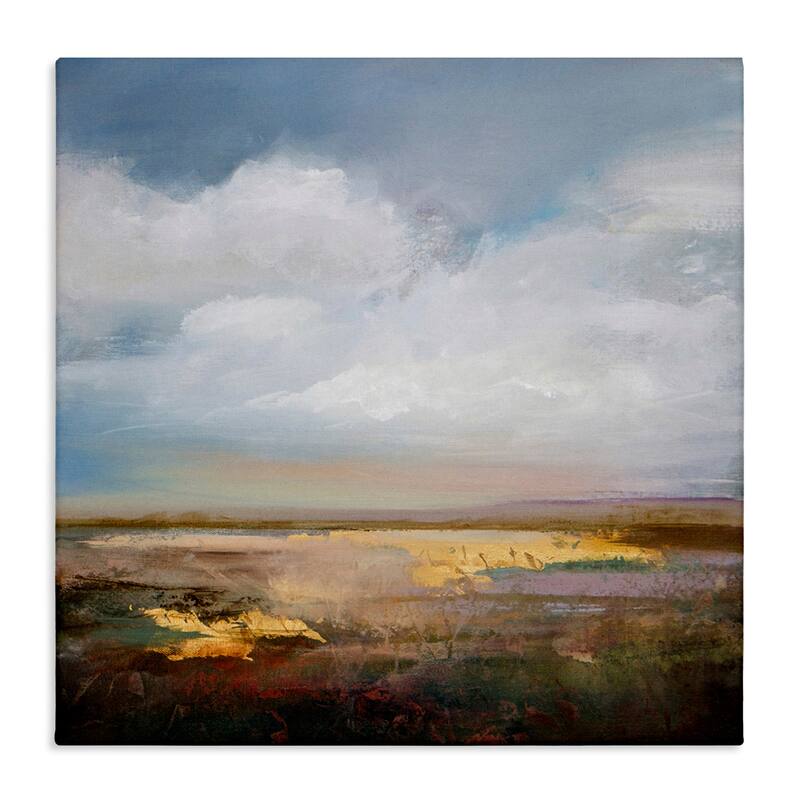 Stupell Calm Landscape & Clouds Canvas Wall Art Design By Karen Hale - 30 x 30