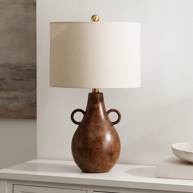 SAFAVIEH Shiloh 25-inch Ceramic Table Lamp (LED Bulb Included) - 14"W x 14"D x 25"H
