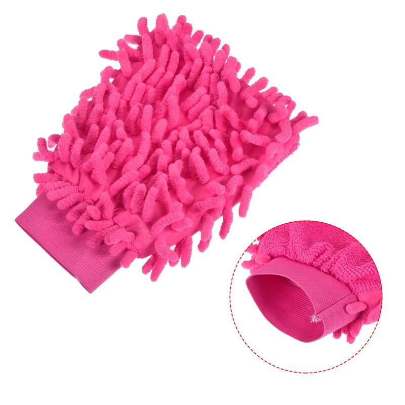 Microfiber Chenille Mitts Scratch-Free Cleaning Gloves Wash Sponge