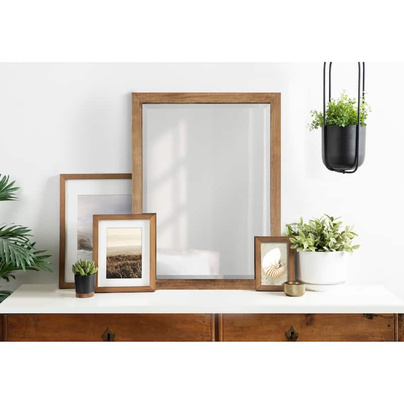 Kate and Laurel Hogan Wood Framed Wall Mirror