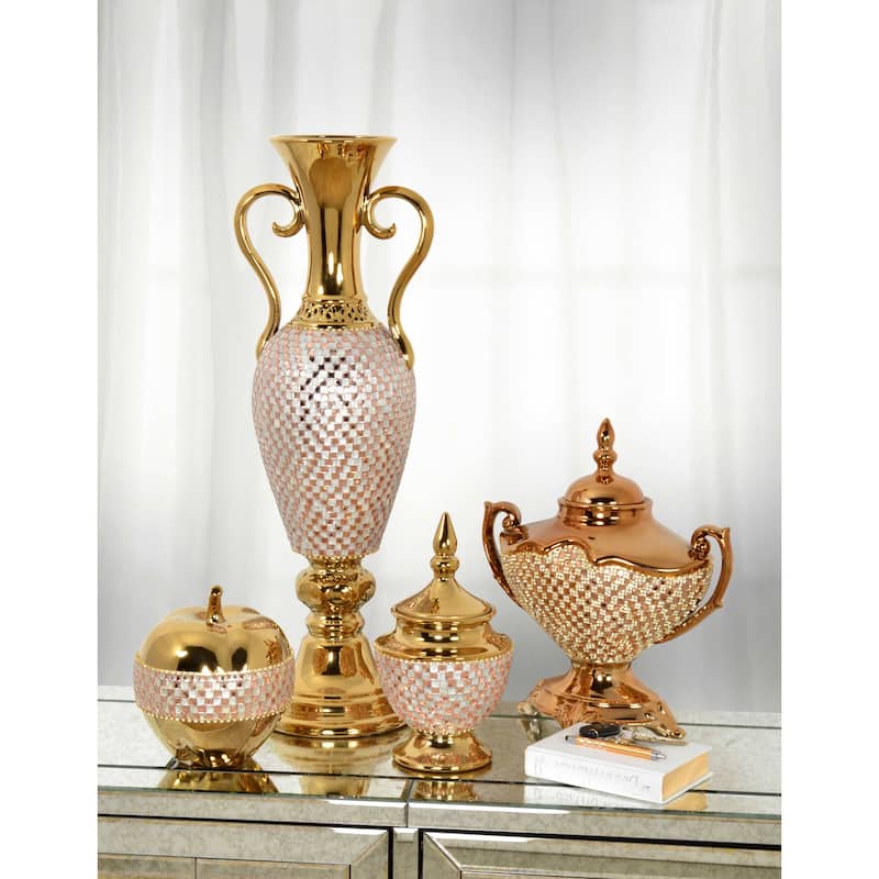 Rose Crystal Tureen with Removable Lid