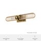 preview thumbnail 3 of 5, Hunter + Jasmine Roth Beverly Glen Luxe Gold Amber Glass 2-Light 24" Bathroom Vanity Wall Light - Transitional - Damp Rated