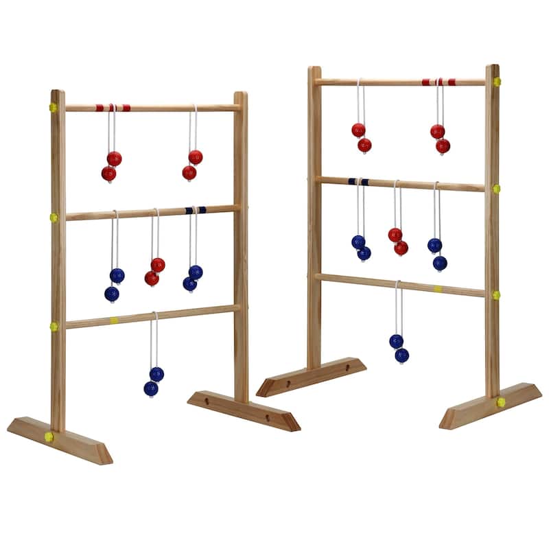 Solid Wood Ladder Toss Game Set