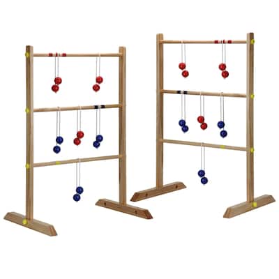 Solid Wood Ladder Toss Game Set