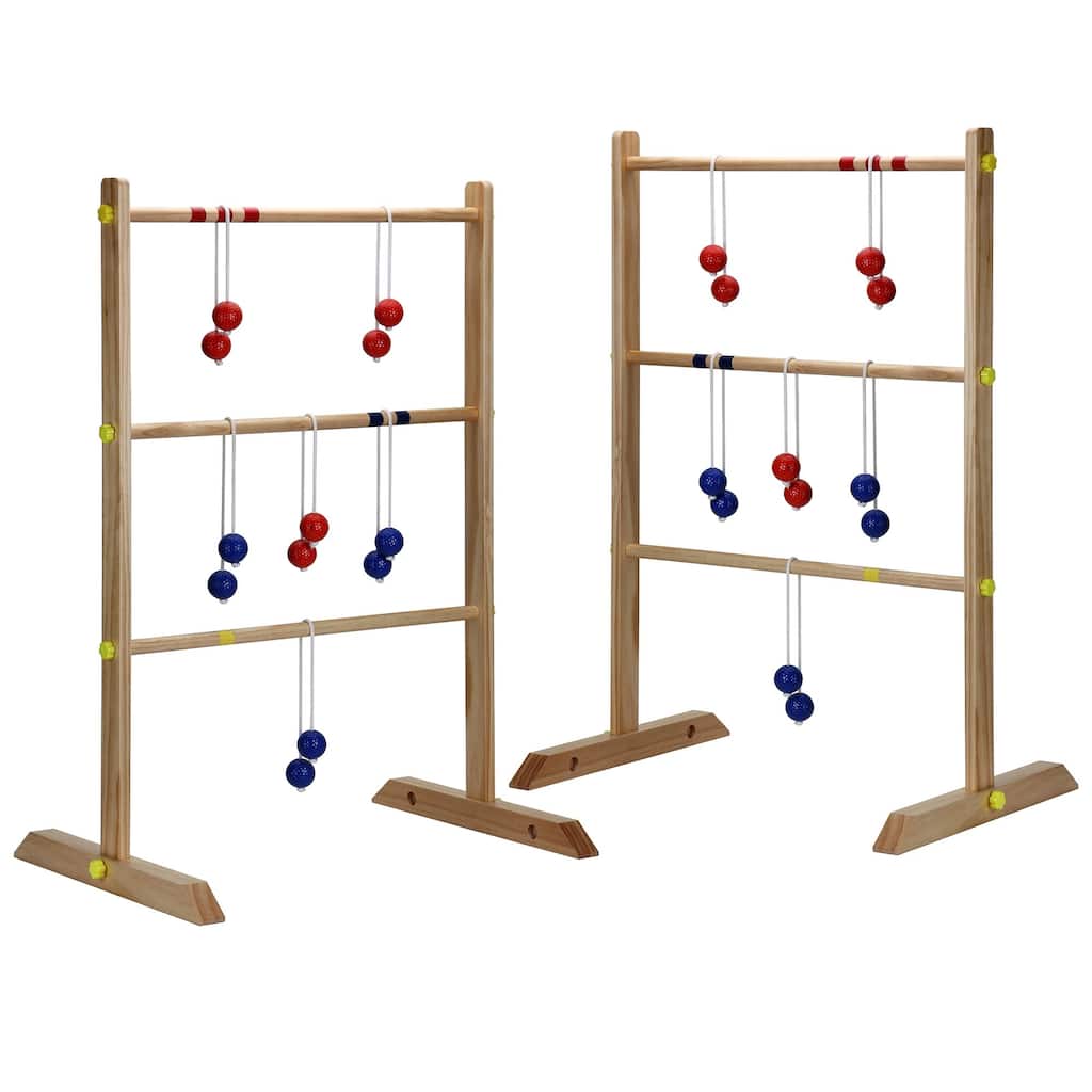 Solid Wood Ladder Toss Game Set