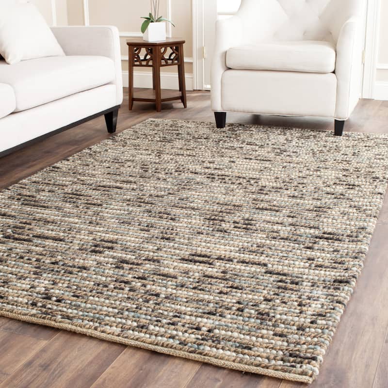 SAFAVIEH Handmade Bohemian Jelisava Jute & Wool Area Rug - 3' x 5' - Blue/Multi